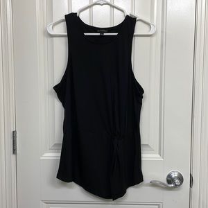 BANANA REPUBLIC Front Twist Sleeveless Top BLACK size large